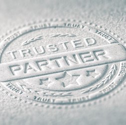 Trusted partner badge.